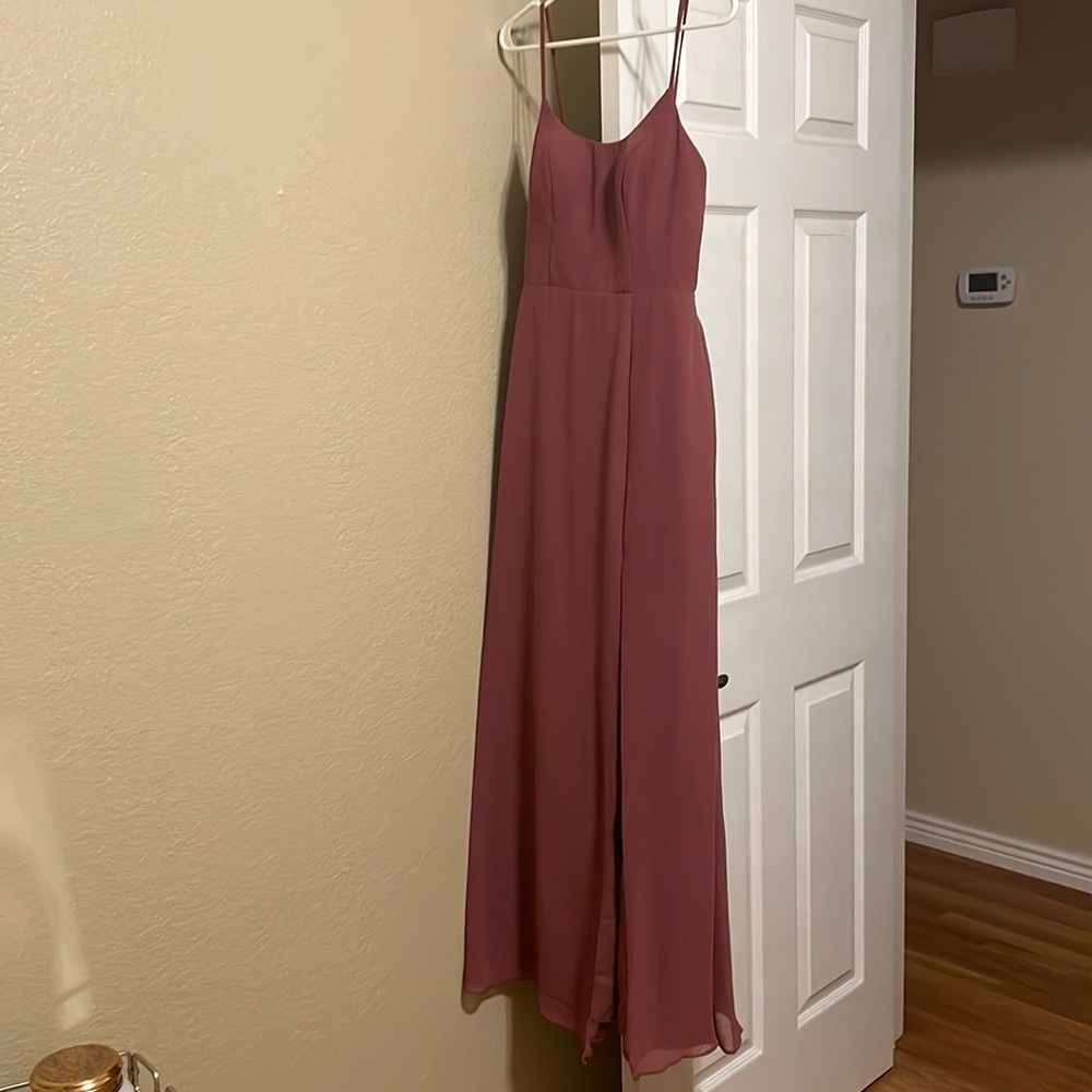 Azazie bridesmaid dress- dusty rose size 0. Minor flaw